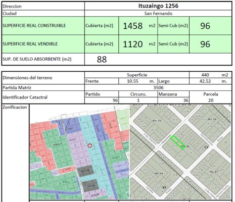 Terreno apto desarrollo en San Fernando