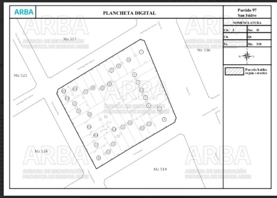 Venta lote 400 m2 Martinez sobre Av. Sta Fe
