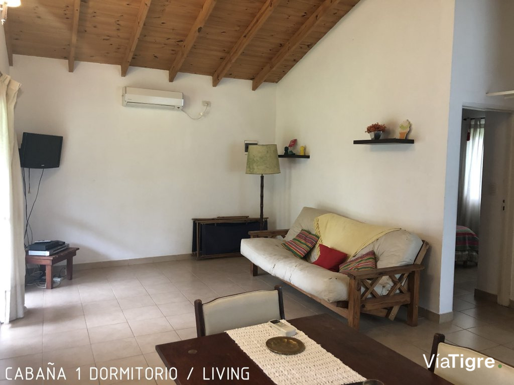 cabaña un dormitorio -living