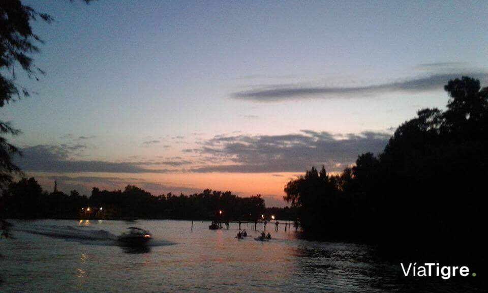 vista hacia la boca del arroyo espera y río sarmiento